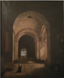 Obra: Interior de iglesia -  Desconocido