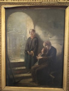 Obra: En la puerta del cementerio - Nicols-Franois Octave Tassaert