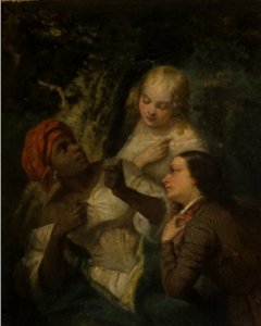 Obra: Rubia, morena y negra - Nicols-Franois Octave Tassaert