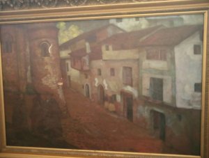 Obra: Un rincn de Segovia - Valentn De Zubiaurre