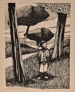 Obra: Hombre en un parque - Denry Torres