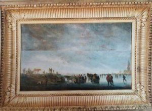 Obra: Sobre el hielo - Jan Van Goyen