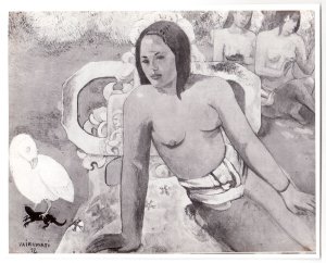 Obra: Fotografa  de la obra  "Vairumati" realizada por Paul Gauguin.  - Paul Gauguin 