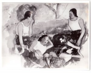 Obra: Fotografa de Dibujo realizado por Paul Gauguin. - Paul Gauguin 