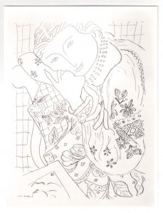 Obra: Fotografa  de obra realizada por Henri Matisse "Mujer soando" - Henri Matisse