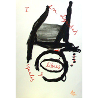 Obra: 30 grabados en  'Homenaje a Fray Bartolom� de las Casas' - Robert Motherwell