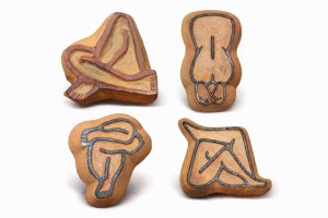 Obra: S�mbolos humanos , serie de sellos - Anna Rank